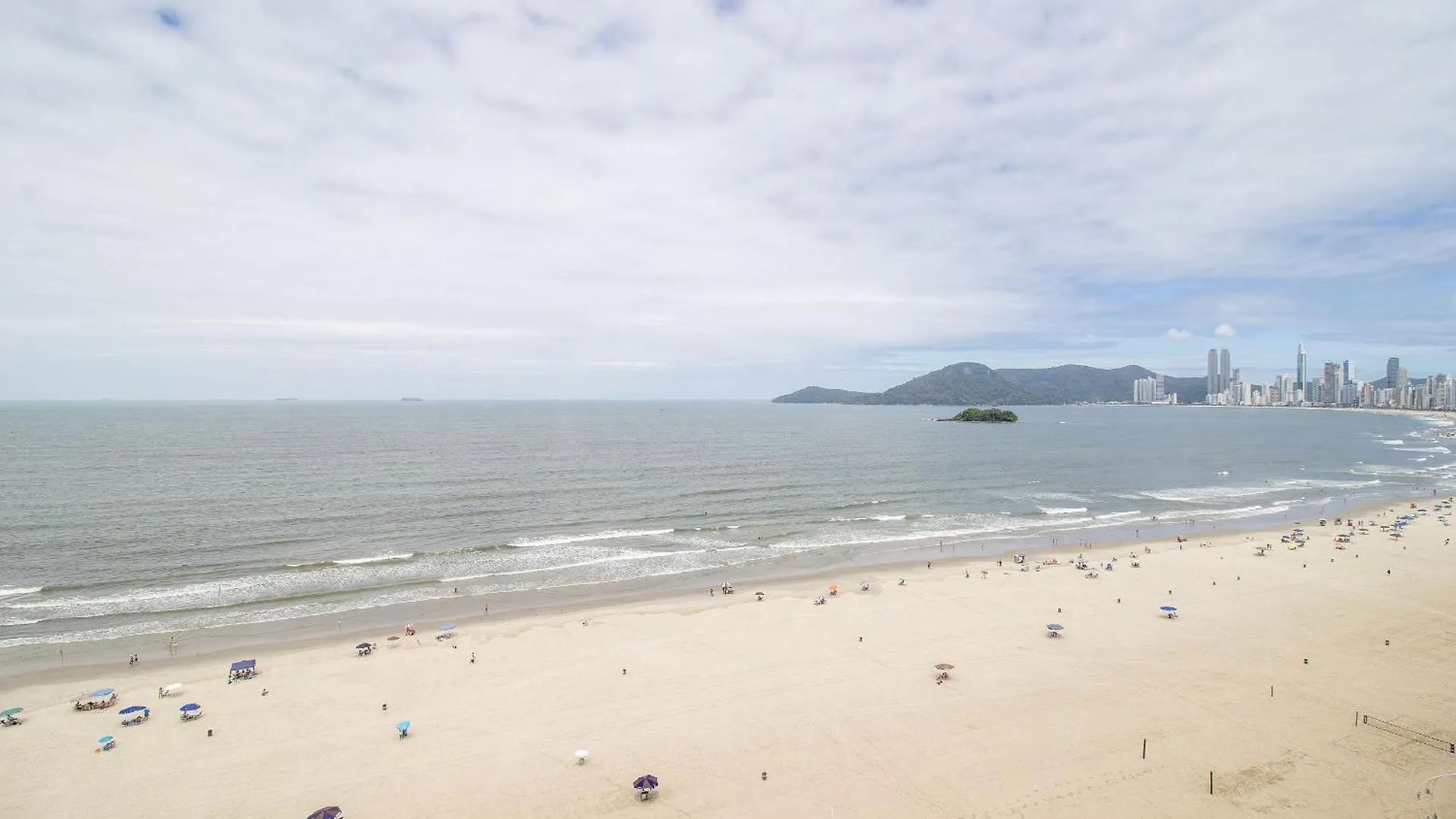Pkn132 - Amplo, Frente Mar, Sacada, 3 Dorm Lägenhet Balneário Camboriú