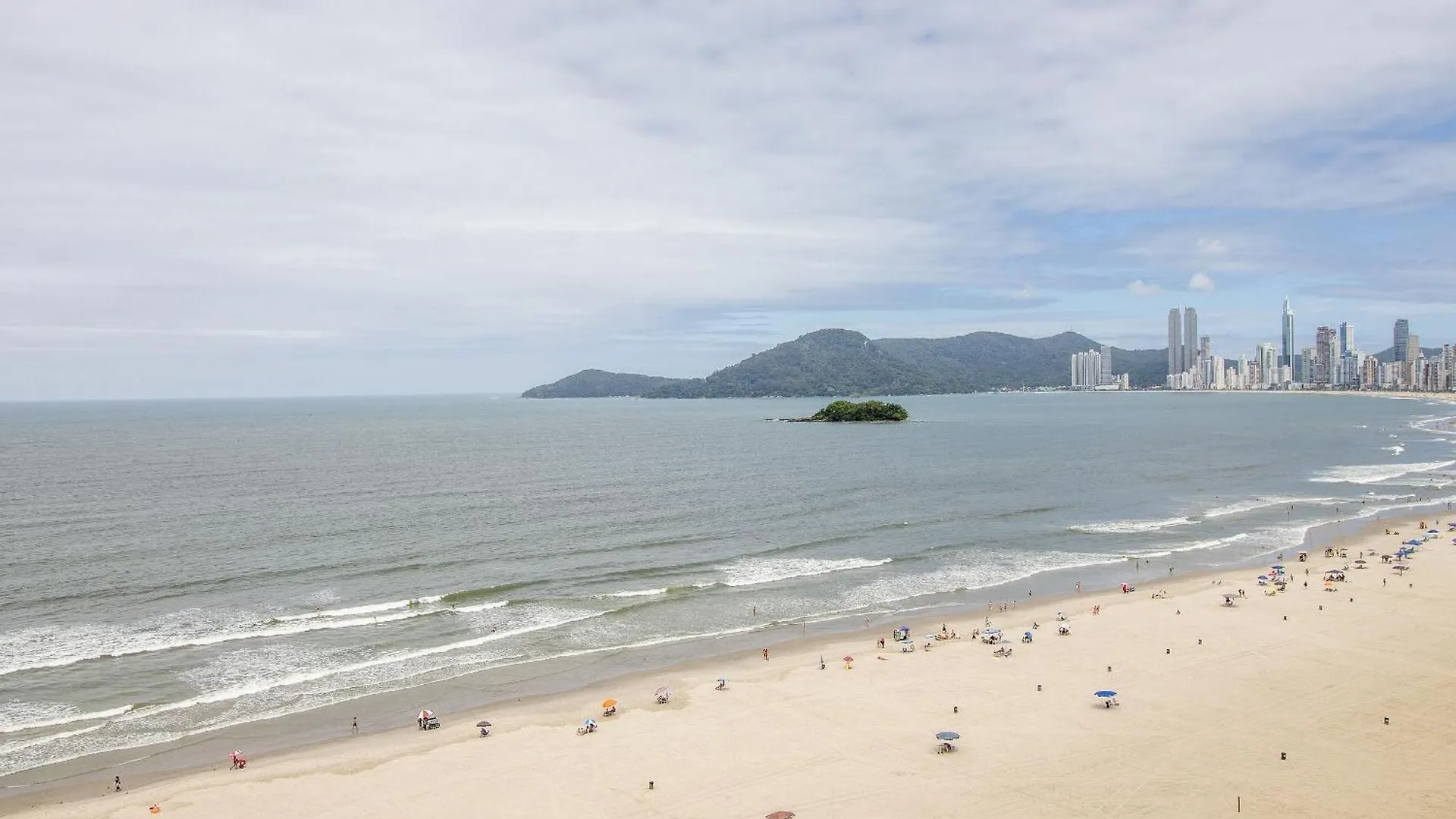 Pkn132 - Amplo, Frente Mar, Sacada, 3 Dorm Lägenhet Balneário Camboriú